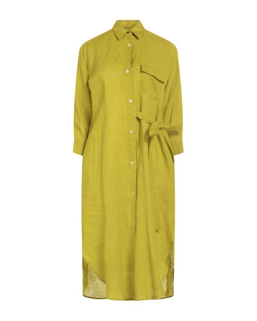 Brian Dales Yellow Midi Dress