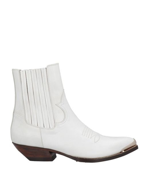 Céline White Ankle Boots for men