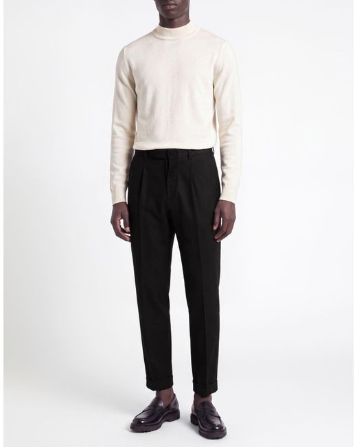 Cellar Door Black Pants Wool, Elastane for men