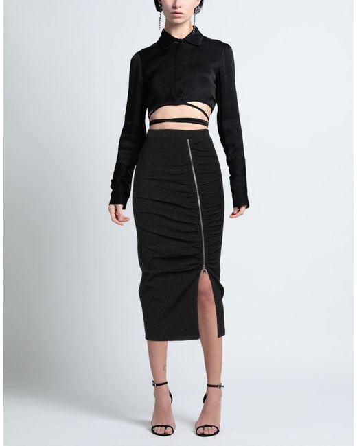 Karl Lagerfeld Black Midi Skirt