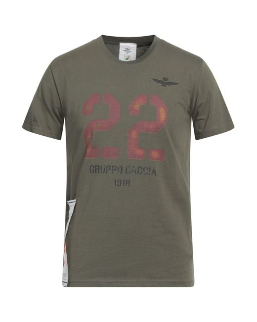 T-shirt di Aeronautica Militare in Green da Uomo