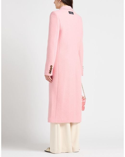 MSGM Pink Coat Virgin Wool