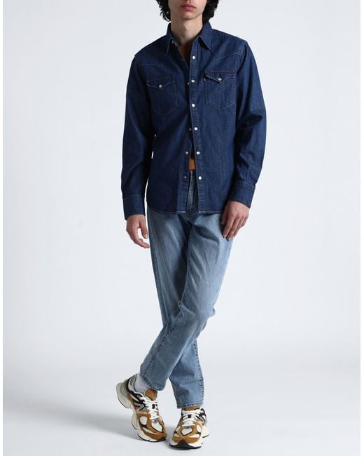 Levi's Blue Denim Shirt for men