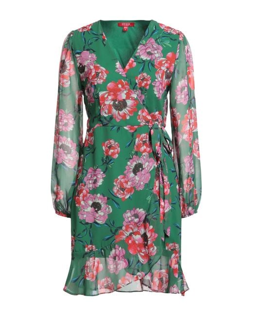 Guess White Mini Dress Polyester