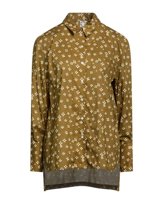 Ines De La Fressange Paris Green Shirt Cotton