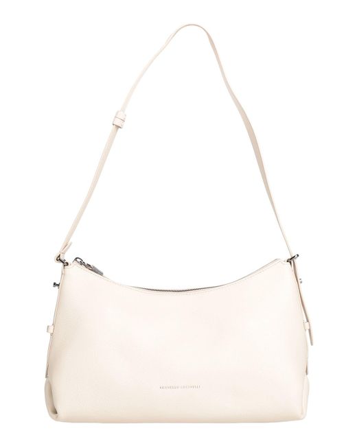 Brunello Cucinelli Natural Shoulder Bag Leather
