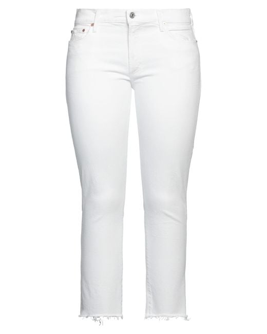Citizens of Humanity White Denim Cropped