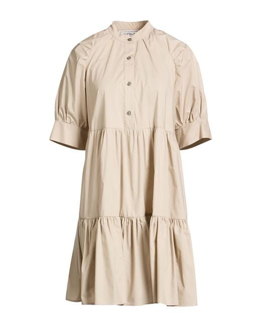 Shirtaporter Natural Mini Dresses