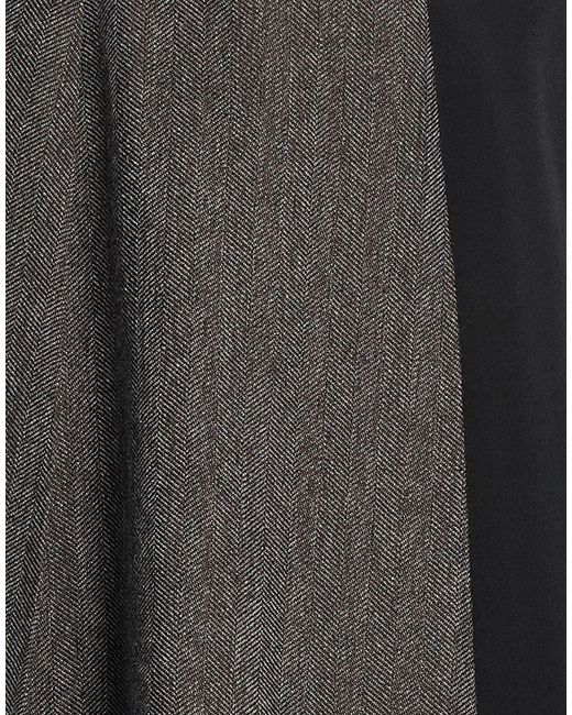 Kolor Black Mini Skirt Wool, Polyester