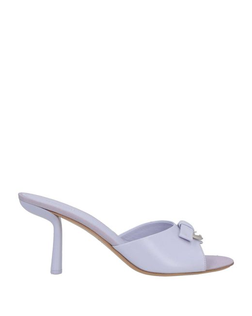 Ferragamo White Sandals Leather