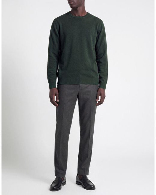 Daniele Fiesoli Green Sweater Merino Wool, Cashmere for men