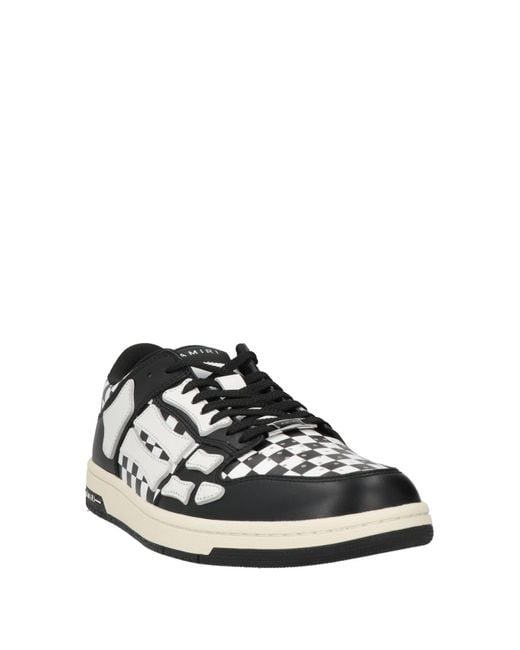 Amiri White Sneakers Leather, Textile Fibers for men