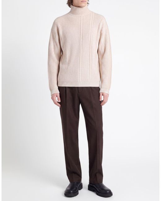 Alpha Studio White Turtlenecks for men