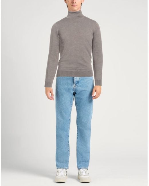 Alpha Studio Gray Turtleneck for men