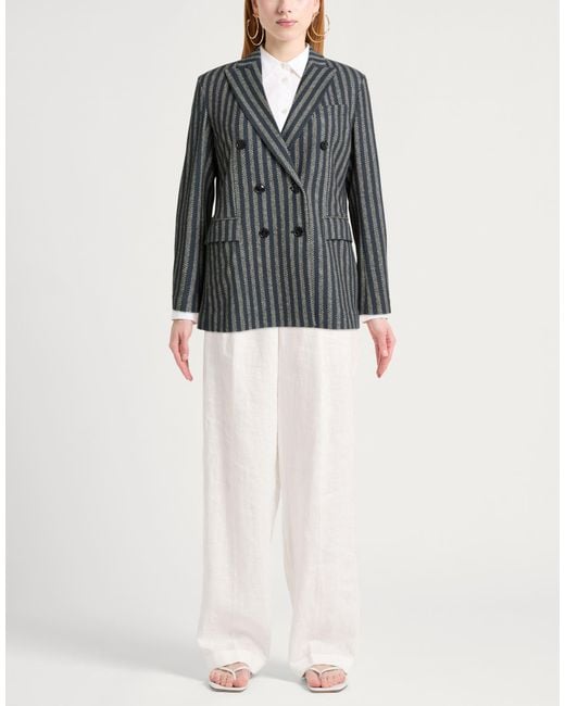 Circolo 1901 Black Blazer Cotton, Elastane