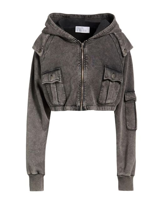 GIUSEPPE DI MORABITO Black Sweatshirt Cotton