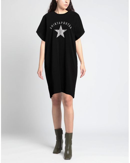 Shirtaporter Black Mini Dress