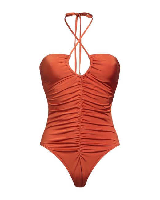 Peony Red One-piece Swimsuit