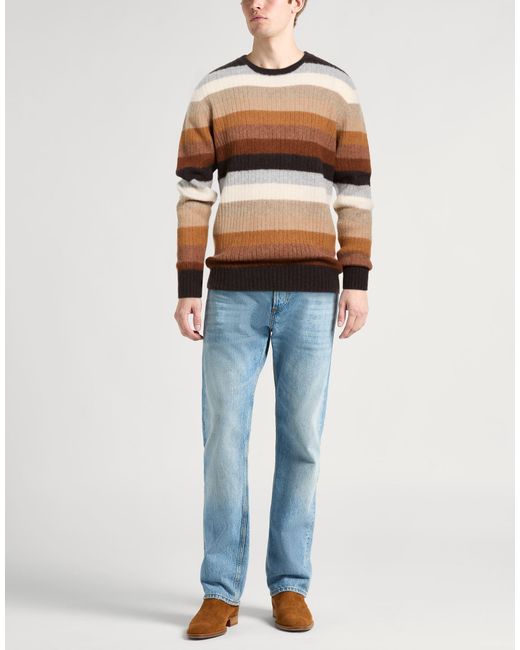 Drumohr Brown Sweater Lambswool for men