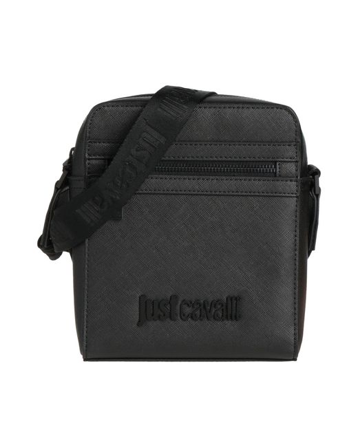 Just Cavalli Black Cross-Body Bag for men