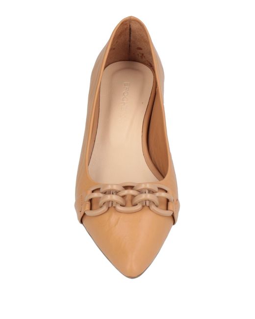 Epoche' Xi Brown Camel Pumps Leather