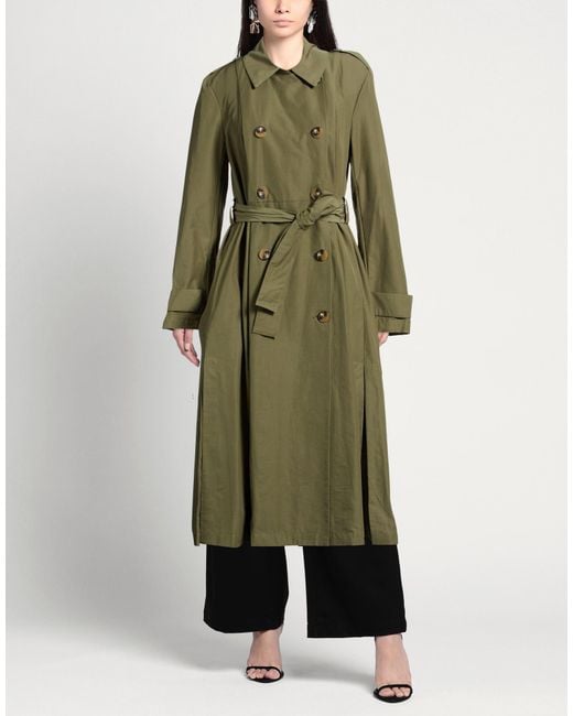ALESSIA SANTI Green Overcoats & Trench Coats
