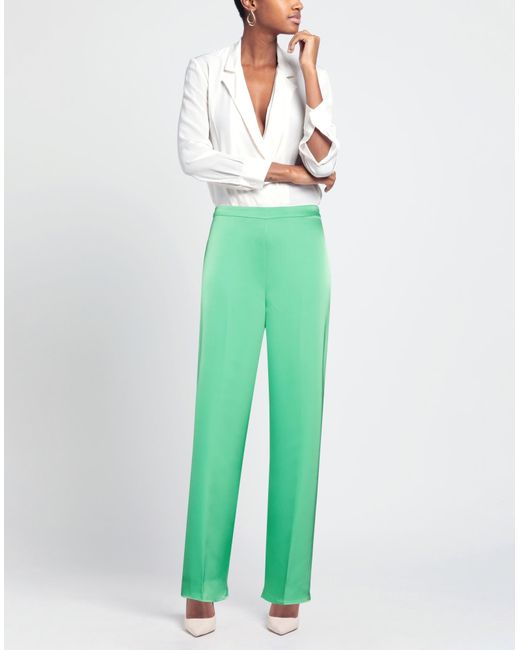 Hanita Green Pants Polyester