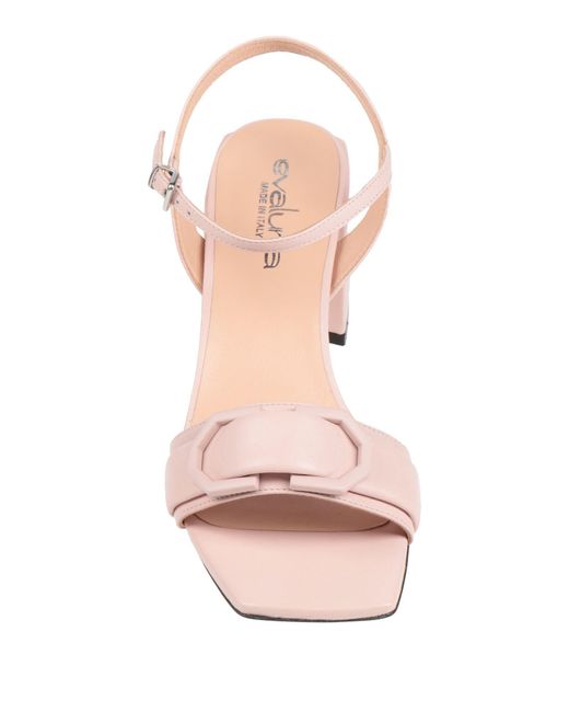 Evaluna Pink Sandals Leather