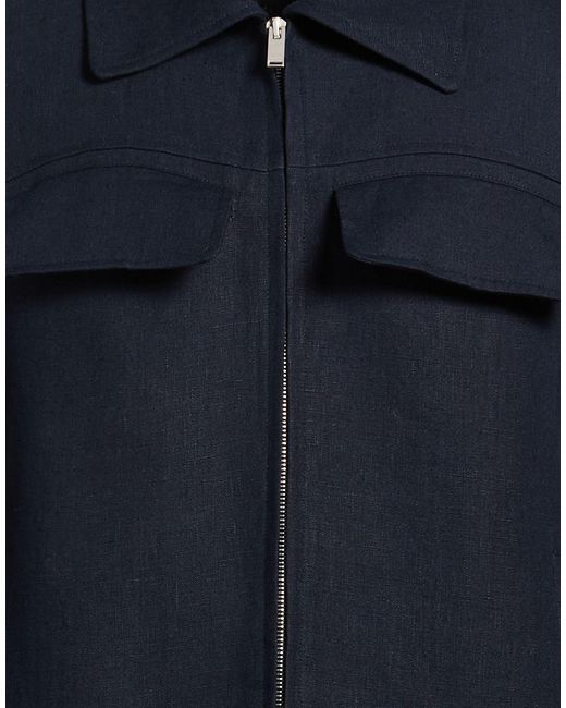 Lardini Blue Jacket Linen for men