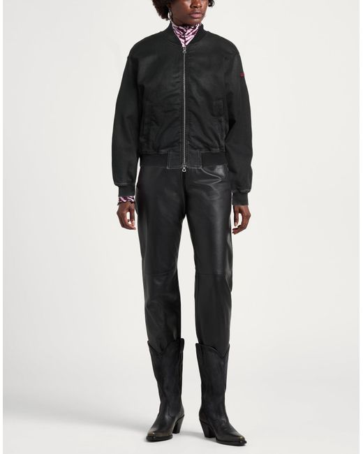 DIESEL Black Jacket Cotton, Elastane