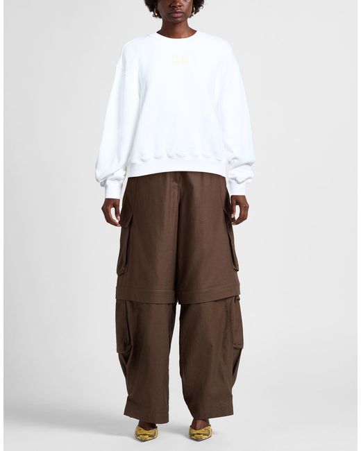 T By Alexander Wang White Sweatshirts