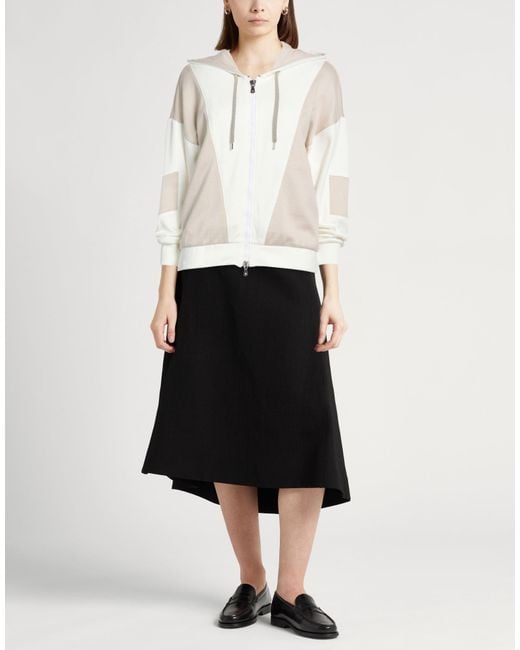 Eleventy White Sweatshirt Cotton, Polyamide