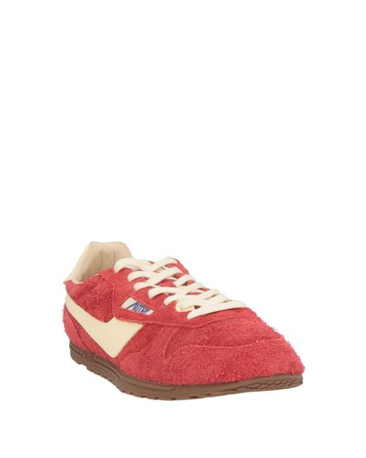Autry Red Sneakers Leather for men