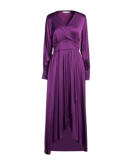 EMMA & GAIA Purple Maxi Dress Viscose, Elastane