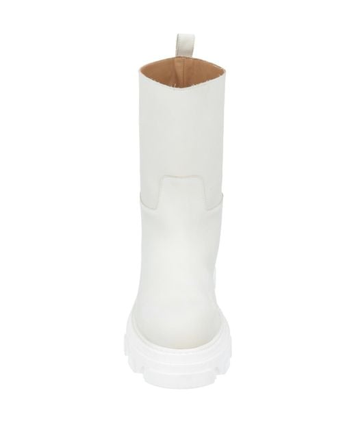 P.A.R.O.S.H. White Ankle Boots