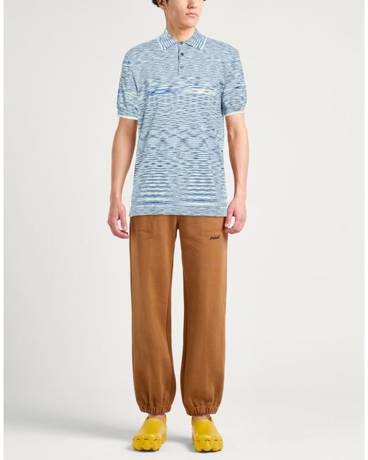 Polo Missoni de hombre de color Blue