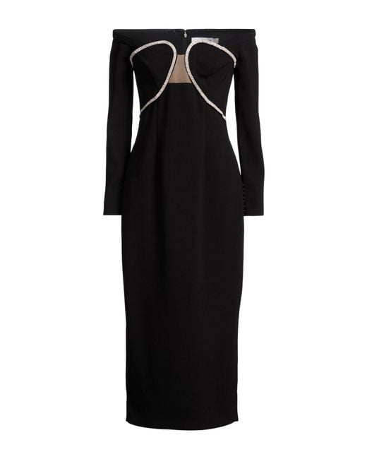 Self-Portrait Black Maxi Dresses