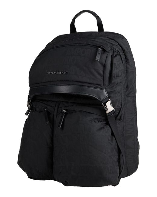 Emporio Armani Black Rucksack for men