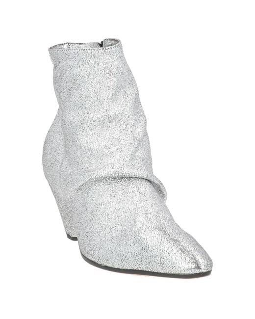Collection Privée White Ankle Boots Leather