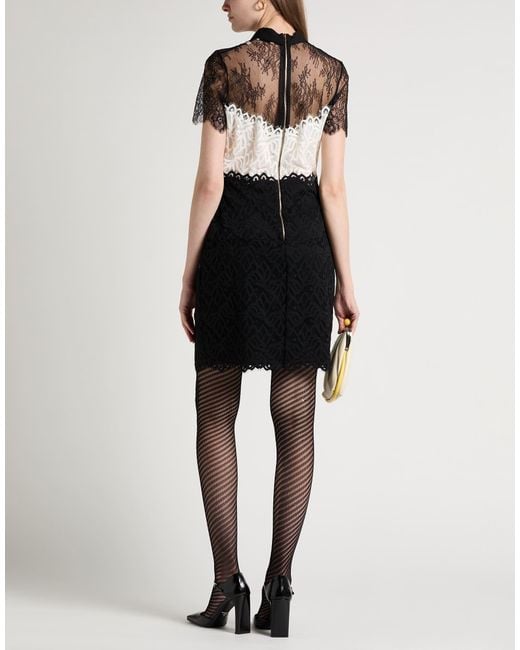 Sandro Black Mini Dress Nylon, Polyester, Elastane, Polyamide