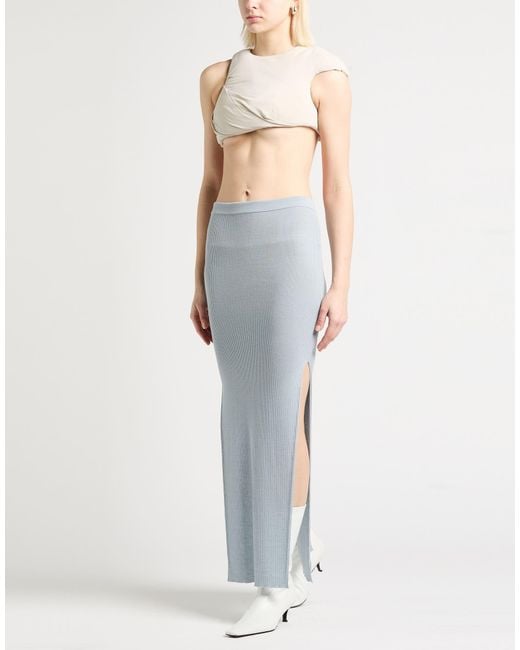 Rick Owens Gray Maxi Skirts