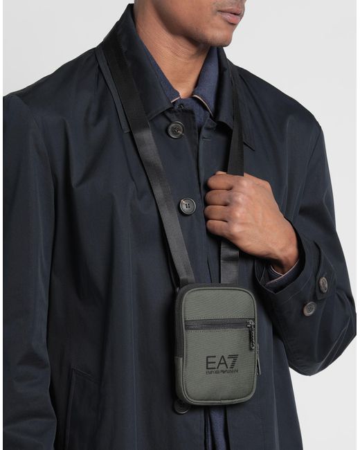 EA7 Black Cross-body Bag for men