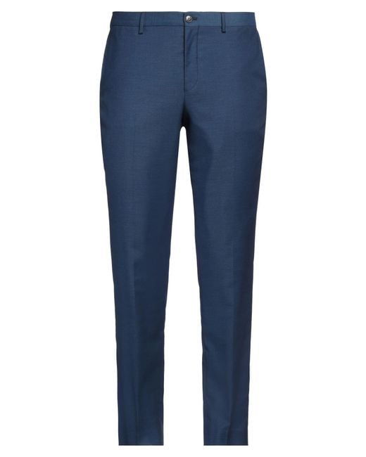 Jack & Jones Blue Pants Polyester, Wool, Viscose, Elastane for men
