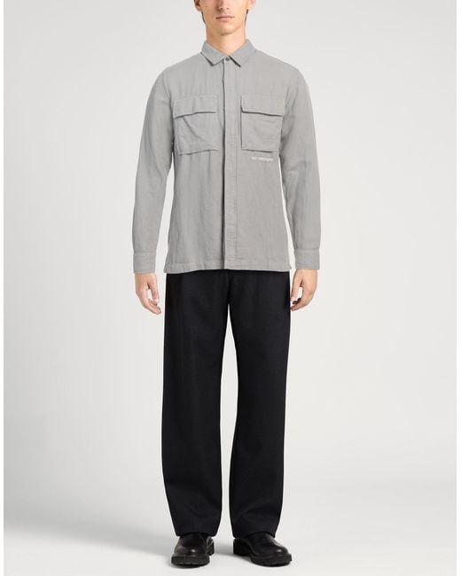 C P Company Gray Light Shirt Cotton, Linen for men