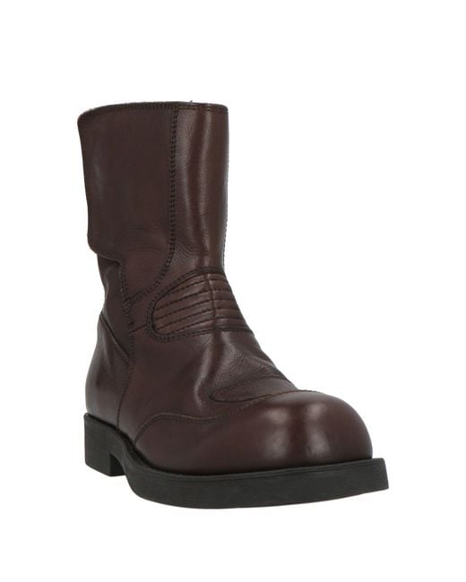 MM6 by Maison Margiela Brown Ankle Boots