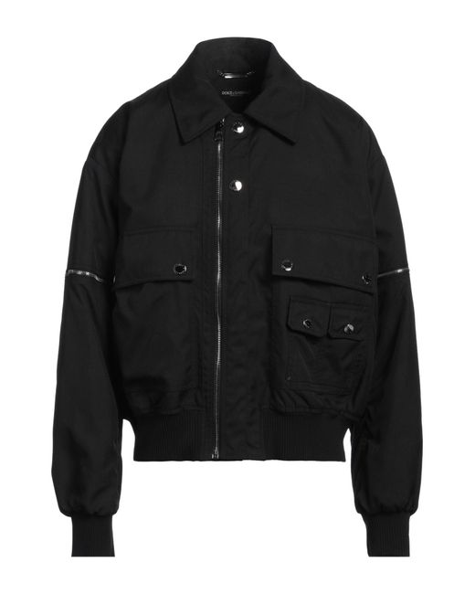 Dolce & Gabbana Black Jacket Polyamide for men