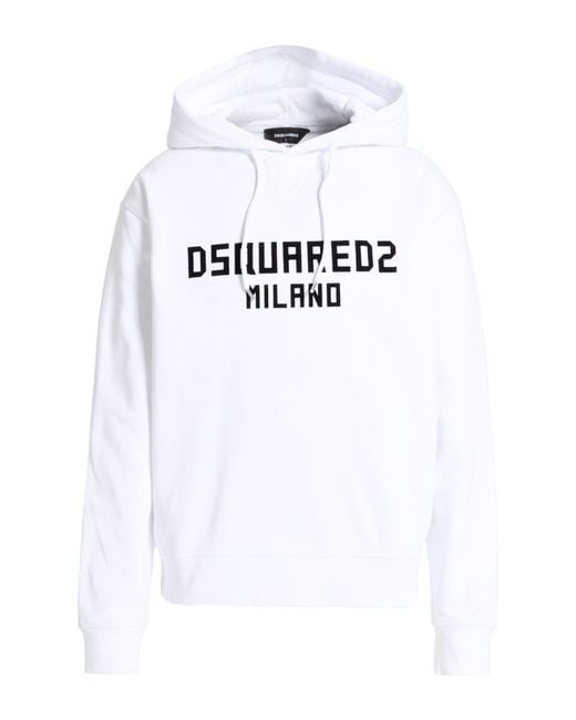 DSquared² White Sweatshirt Cotton for men