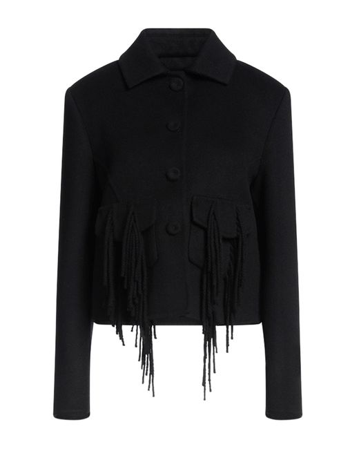 Ermanno Scervino Black Jacket Virgin Wool, Cashmere