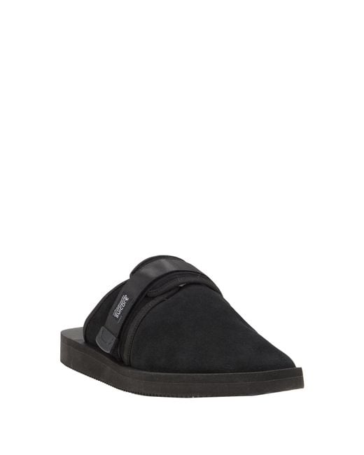 Suicoke Black Mules & Clogs Cow Leather