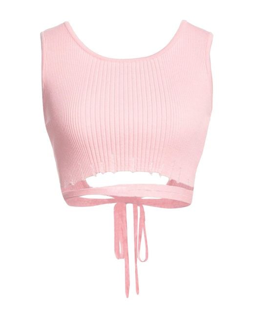 A PAPER KID Pink Top Viscose, Polyester